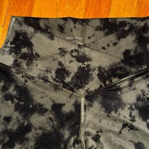 Evolution and Creation Olive and Black Tie-Dye Leggings